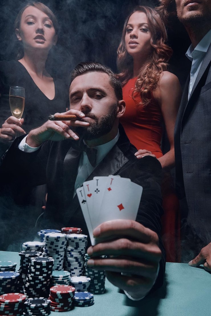 Tampilan meja Live Casino arogantoto dengan dealer nyata melalui siaran video langsung di layar smartphone